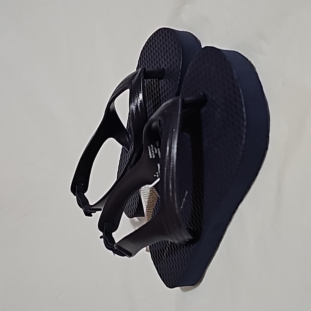Old Navy Flip Flop Sandals w/Elastic Ankle Back Strap Baby Size 6 Navy Blue New
